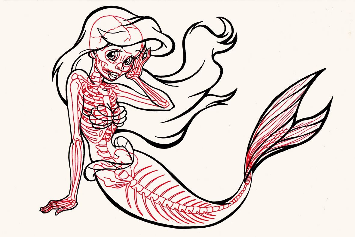 Disney and more Disney Characters With an XRay Treatment